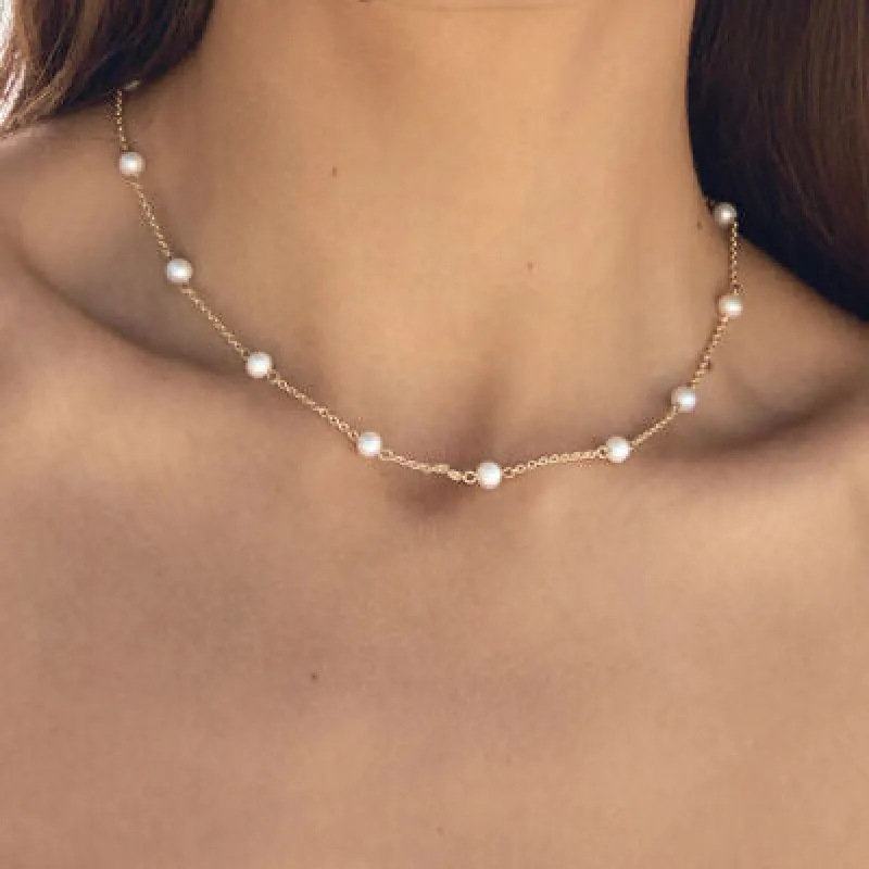 Freshwater Pearl 18K Gold-Plated Necklace sold by Charming Charlie