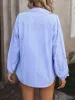 Striped Pocketed Button Up Long Sleeve Shirt sold by Charming Charlie