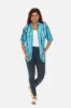 Turquoise Tie-Dye Button-Down Shirt sold by Charming Charlie
