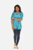 Turquoise Tie-Dye Button-Down Shirt sold by Charming Charlie