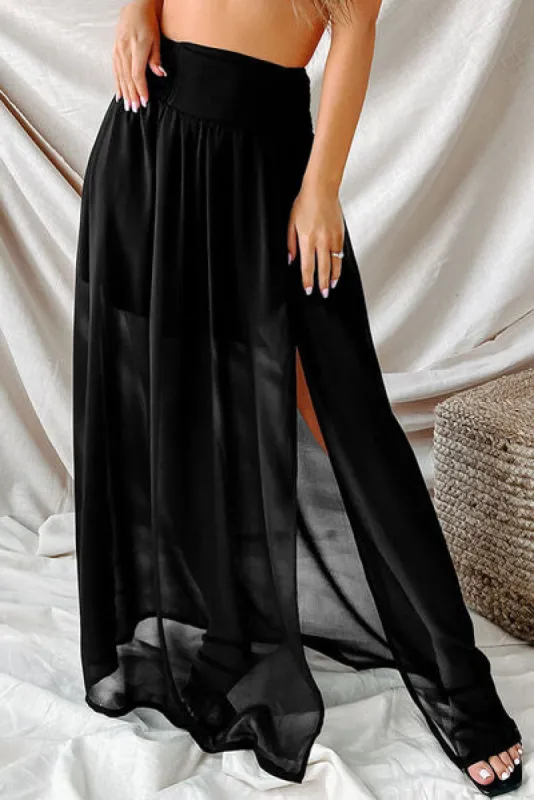 Slit High Waist Maxi Skirt sold by Charming Charlie