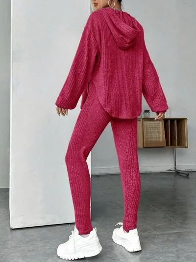 Round Neck Dropped Shoulder Hoodie and Pants Set sold by Charming Charlie product image thumbnail 5