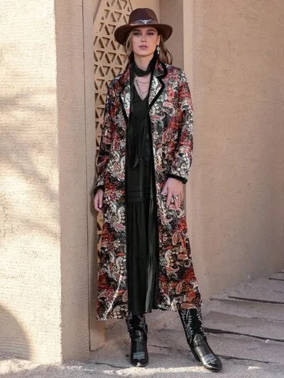 Printed Open Front Long Sleeve Outerwear sold by Charming Charlie product image thumbnail 3