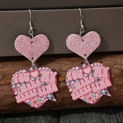 Heart Shape Wooden Earrings sold by Charming Charlie product image thumbnail 2