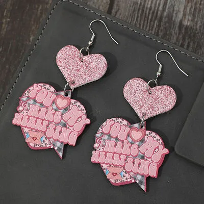 Heart Shape Wooden Earrings sold by Charming Charlie product image thumbnail 3