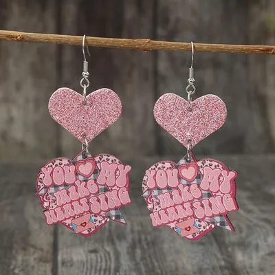 Heart Shape Wooden Earrings sold by Charming Charlie