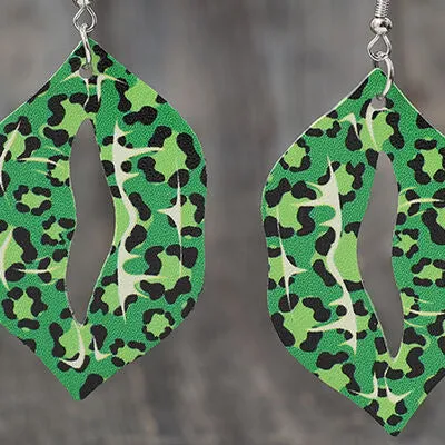 Leopard Lip Shape Leather Earrings sold by Charming Charlie product image thumbnail 2