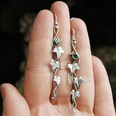 Ivy Leaf Alloy Dangle Earrings sold by Charming Charlie product image thumbnail 2