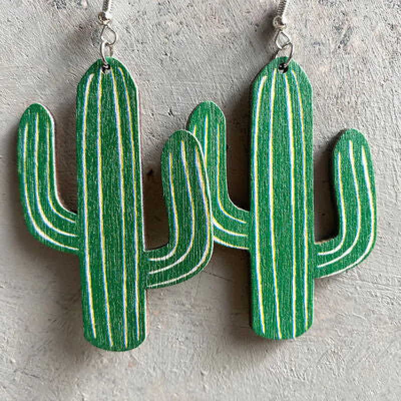 Iron Hook Wooden Earrings sold by Charming Charlie