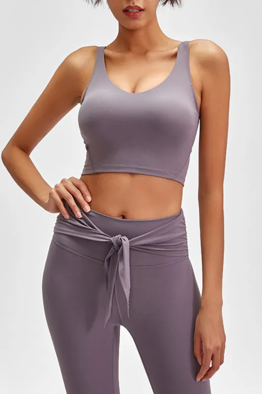 Scoop Back Sports Bra sold by Charming Charlie
