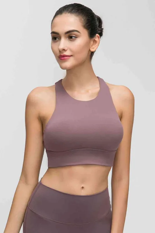 Halter Keyhole Sports Bra sold by Charming Charlie