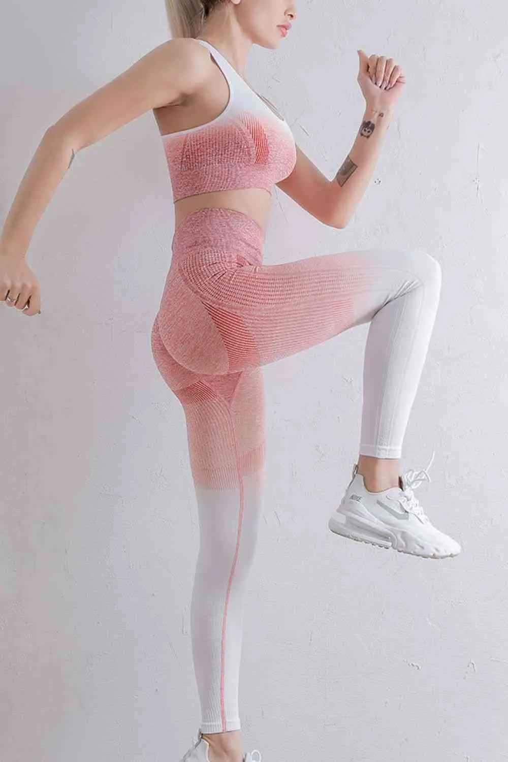 Gradient Sports Bra and Leggings Set sold by Charming Charlie product image thumbnail 4