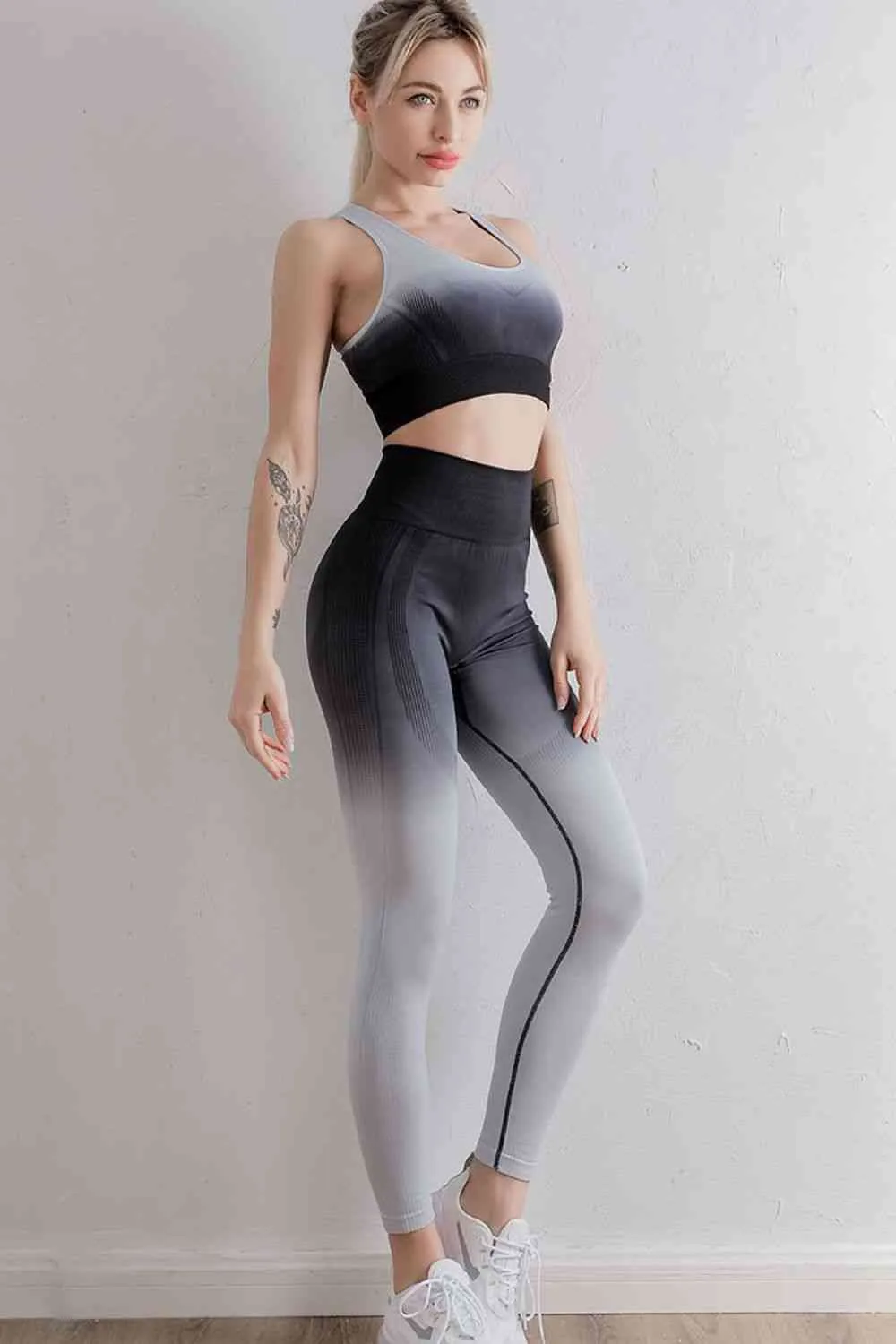 Gradient Sports Bra and Leggings Set sold by Charming Charlie
