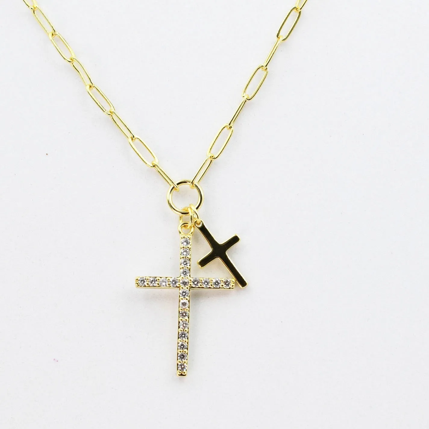 Double Cross Necklace I-25 sold by Charming Charlie