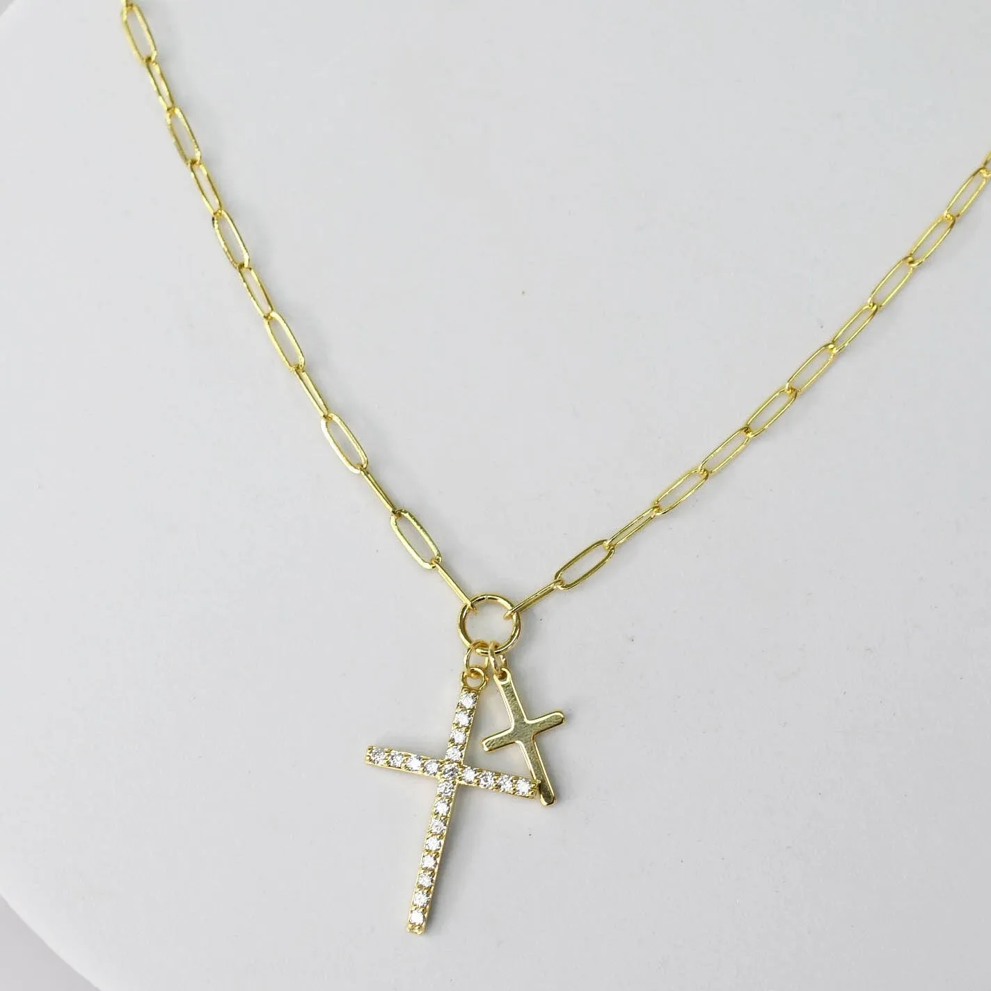 Double Cross Necklace I-25 sold by Charming Charlie product image thumbnail 2