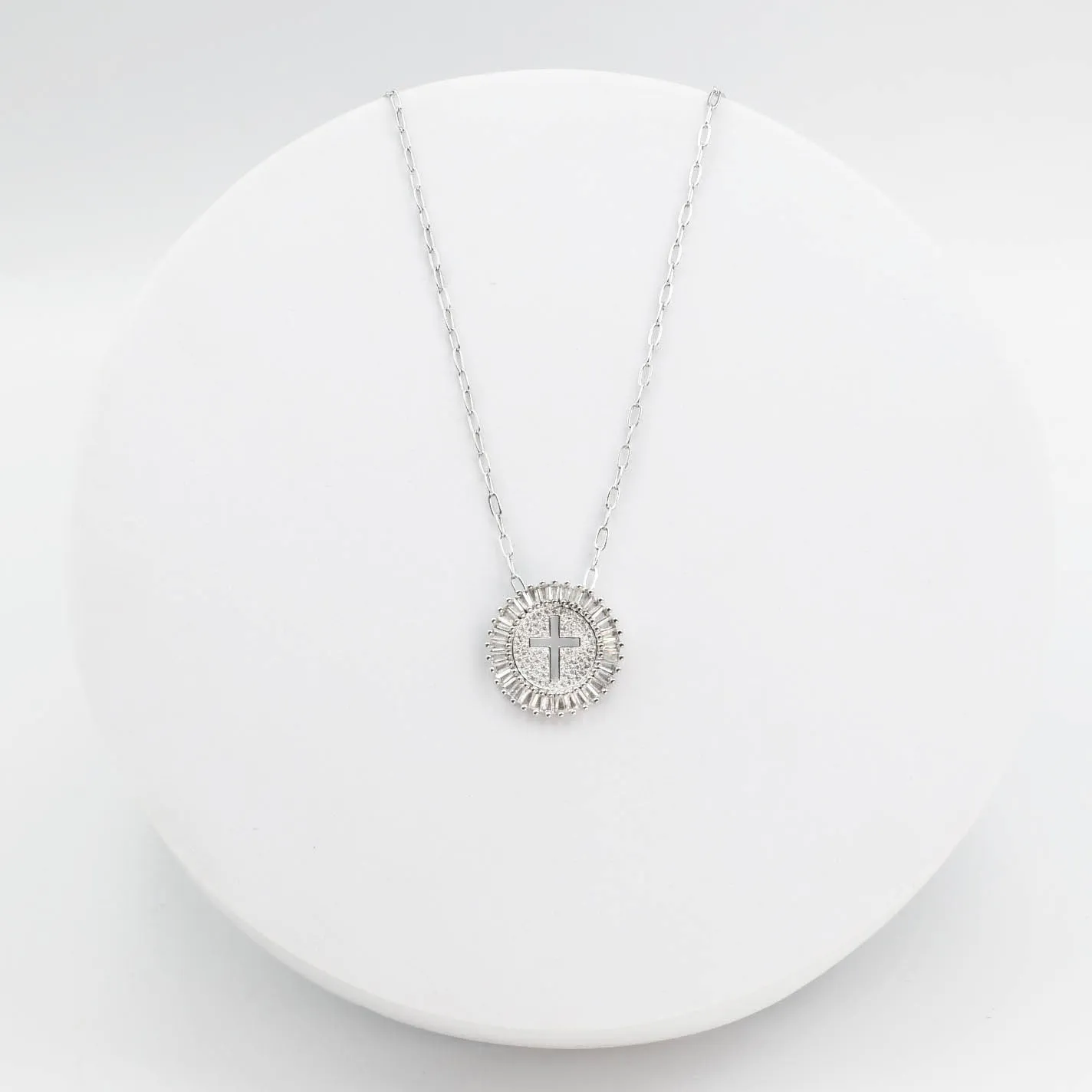 Grace Cross Silver I-26 sold by Charming Charlie