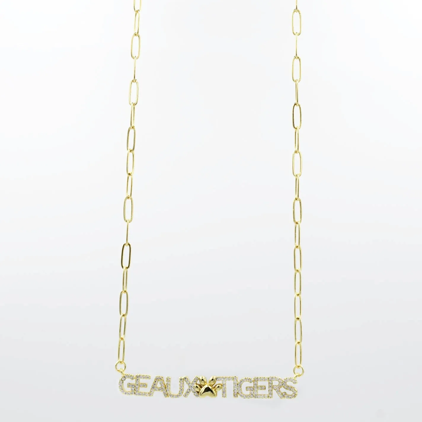 GEAUX TIGERS Gold sold by Charming Charlie