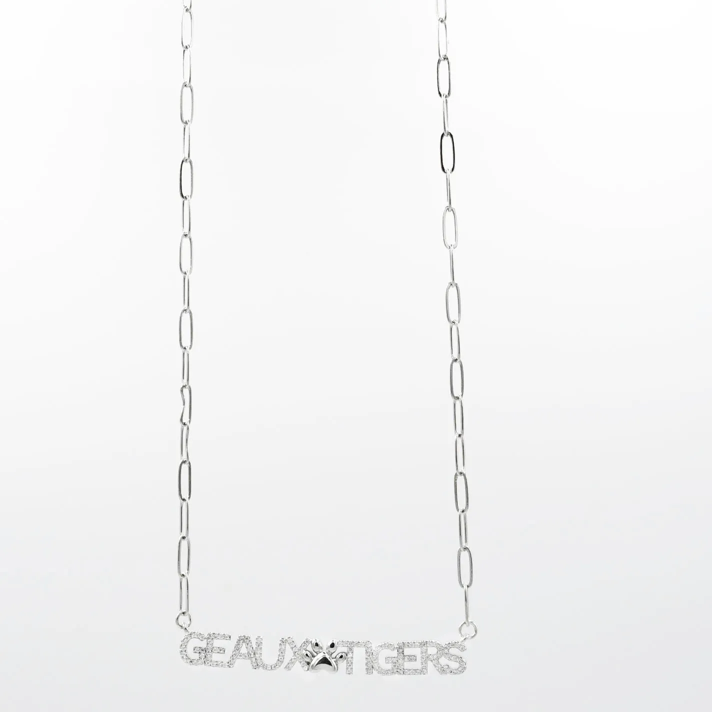 GEAUX TIGERS Silver sold by Charming Charlie