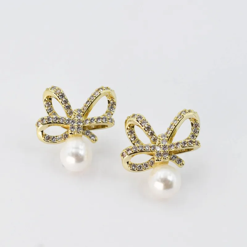 Crystal Ribbon Pearl Gold sold by Charming Charlie