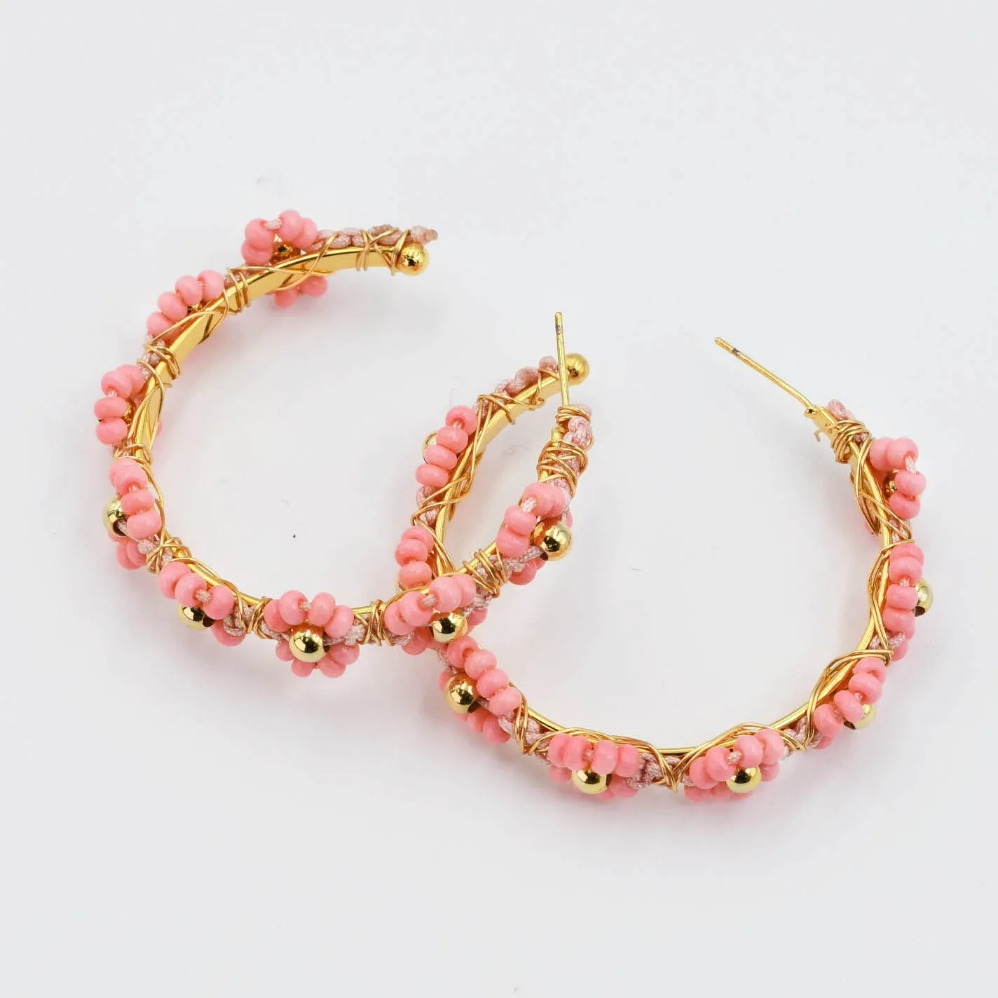 Daisy Chain Hoop Pink A26 sold by Charming Charlie product image thumbnail 2
