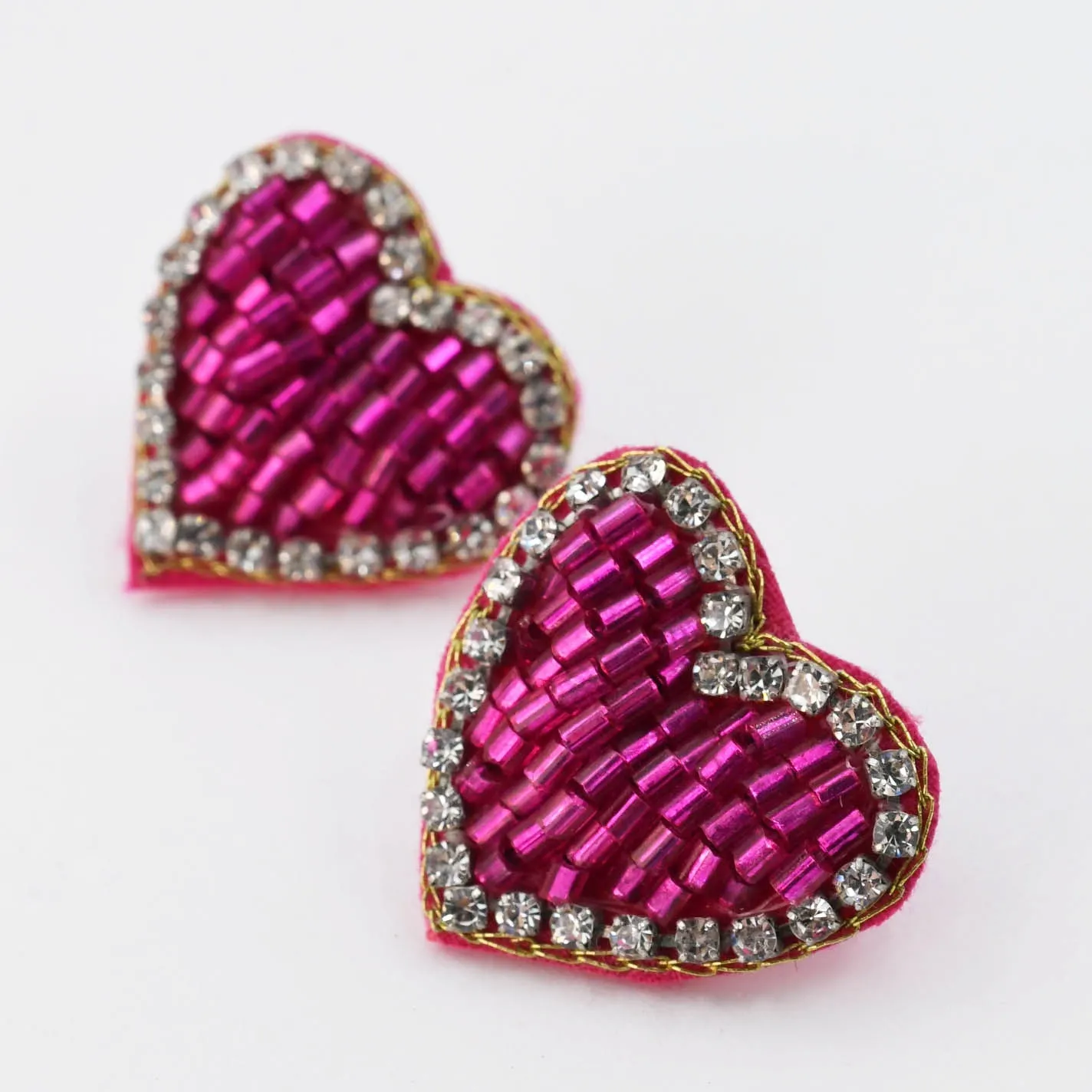 Pink Mini Heart Beaded Stud C8 sold by Charming Charlie product image thumbnail 2