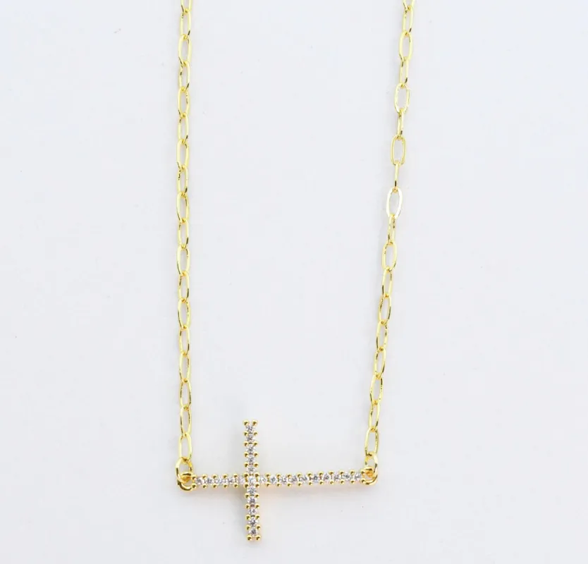 Side Cross Gold I-30 sold by Charming Charlie