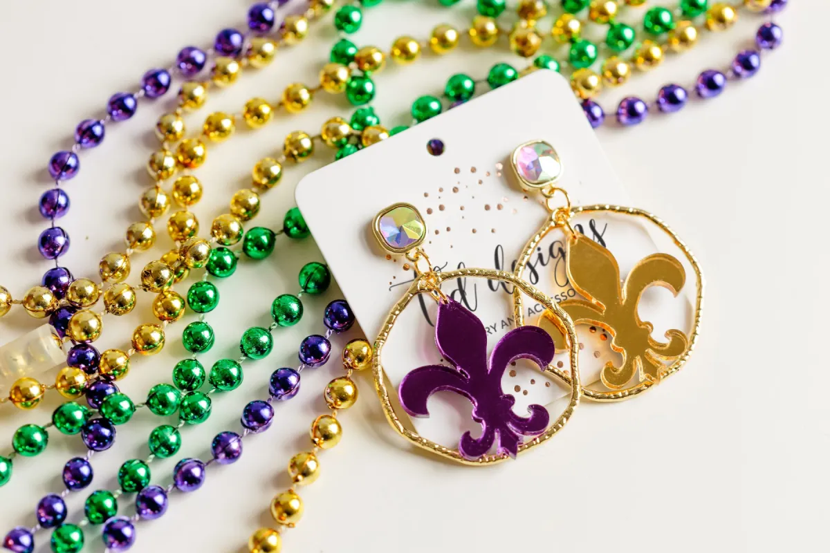 Iridescent Circle Fleur sold by Charming Charlie