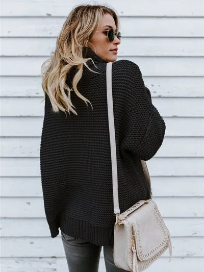 Turtleneck Dropped Shoulder Sweater sold by Charming Charlie product image thumbnail 2