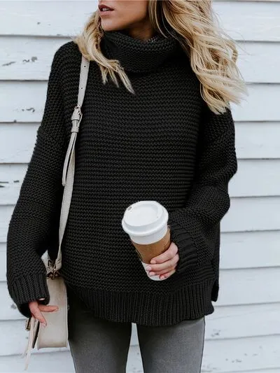 Turtleneck Dropped Shoulder Sweater sold by Charming Charlie