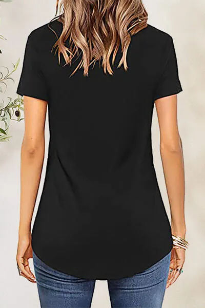 Crisscross Short Sleeve T-Shirt sold by Charming Charlie product image thumbnail 2