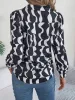 Printed Button Up Long Sleeve Shirt sold by Charming Charlie