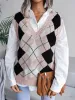 Plaid V-Neck Sweater Vest sold by Charming Charlie