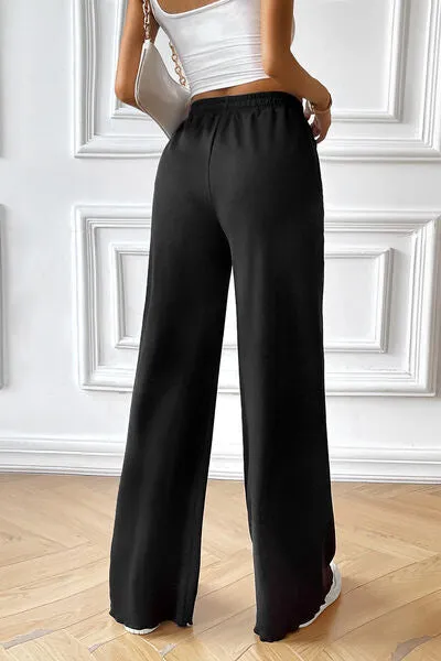 Drawstring Wide Leg Pants with Pocketed sold by Charming Charlie product image thumbnail 2