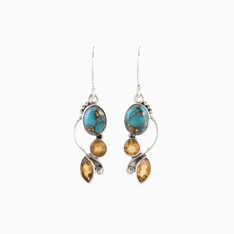 Geometric Alloy Dangle earrings sold by Charming Charlie