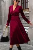 Smocked Lantern Sleeve Midi Dress sold by Charming Charlie