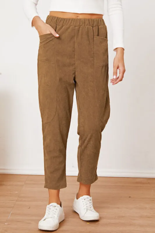 Pocketed Elastic Waist Pants sold by Charming Charlie
