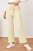 Textured Elastic Waist Straight Pants sold by Charming Charlie