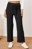 Textured Elastic Waist Straight Pants sold by Charming Charlie