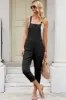 Square Neck Wide Strap Cropped Overalls sold by Charming Charlie