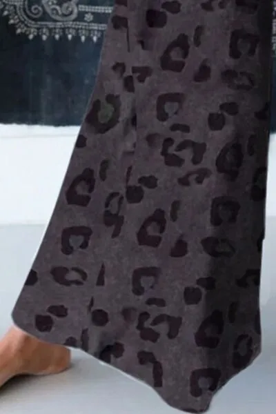 Leopard Buttoned Wide Leg Jumpsuit sold by Charming Charlie product image thumbnail 3