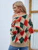 Plaid Contrast Button Up Cardigan sold by Charming Charlie