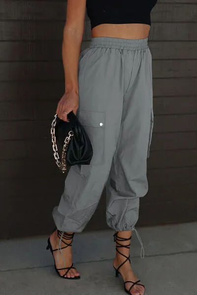 Drawstring Elastic Waist Pants with Pockets sold by Charming Charlie product image thumbnail 3