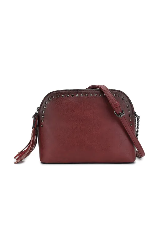 TRIPLE COMPARTMENT CROSSBODY sold by Charming Charlie