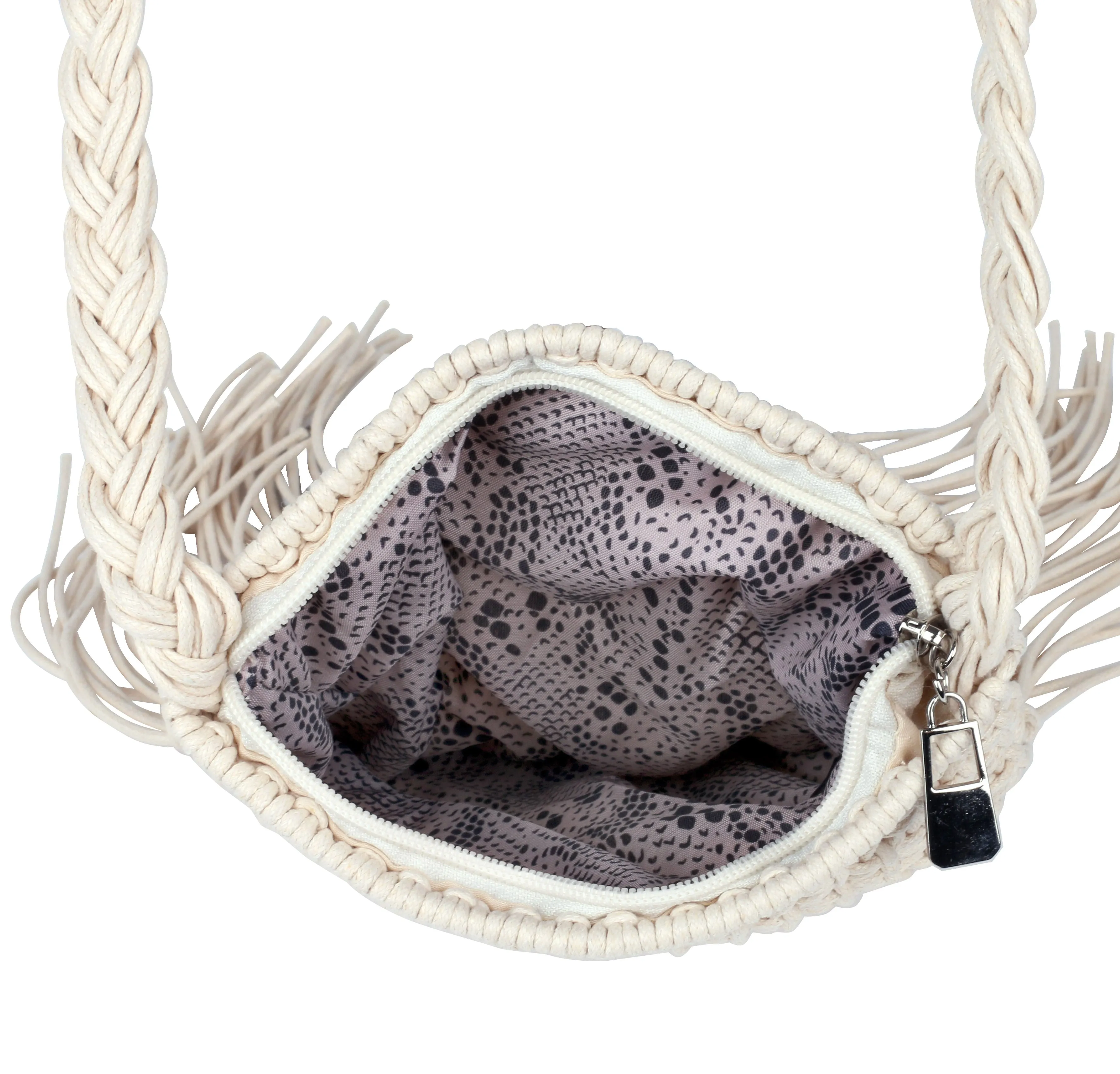Boho Macrame Crossbody Bag II sold by Charming Charlie product image thumbnail 4