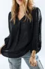 Leopard V-Neck Balloon Sleeve Blouse sold by Charming Charlie