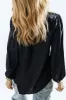 Leopard V-Neck Balloon Sleeve Blouse sold by Charming Charlie