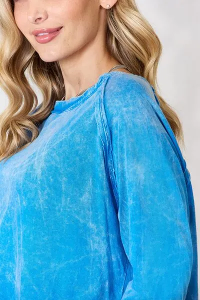 Zenana Round Neck Long Sleeve Top sold by Charming Charlie product image thumbnail 5