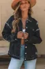 Button Up Raw Hem Distressed Denim Jacket sold by Charming Charlie