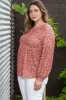 Plus Size Leopard Long Sleeve T-Shirt sold by Charming Charlie