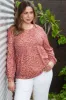 Plus Size Leopard Long Sleeve T-Shirt sold by Charming Charlie
